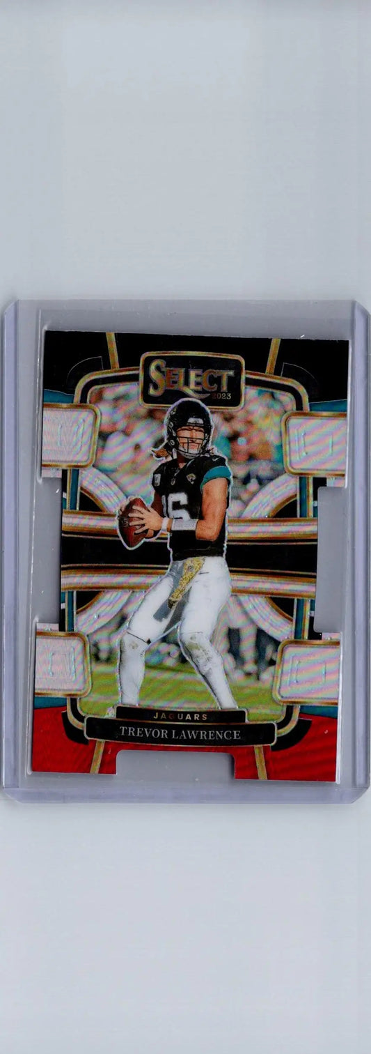 2023 Panini Select #46 Trevor Lawrence Black and Red Prizms Die Cuts - Football Card Single