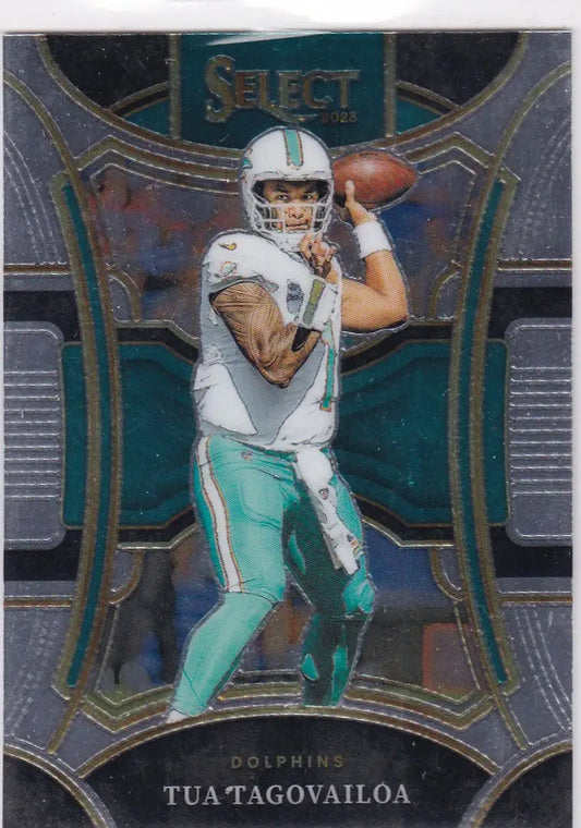 Tua Tagovailoa Suite Level Miami Dolphins football card from 2023 Panini Select