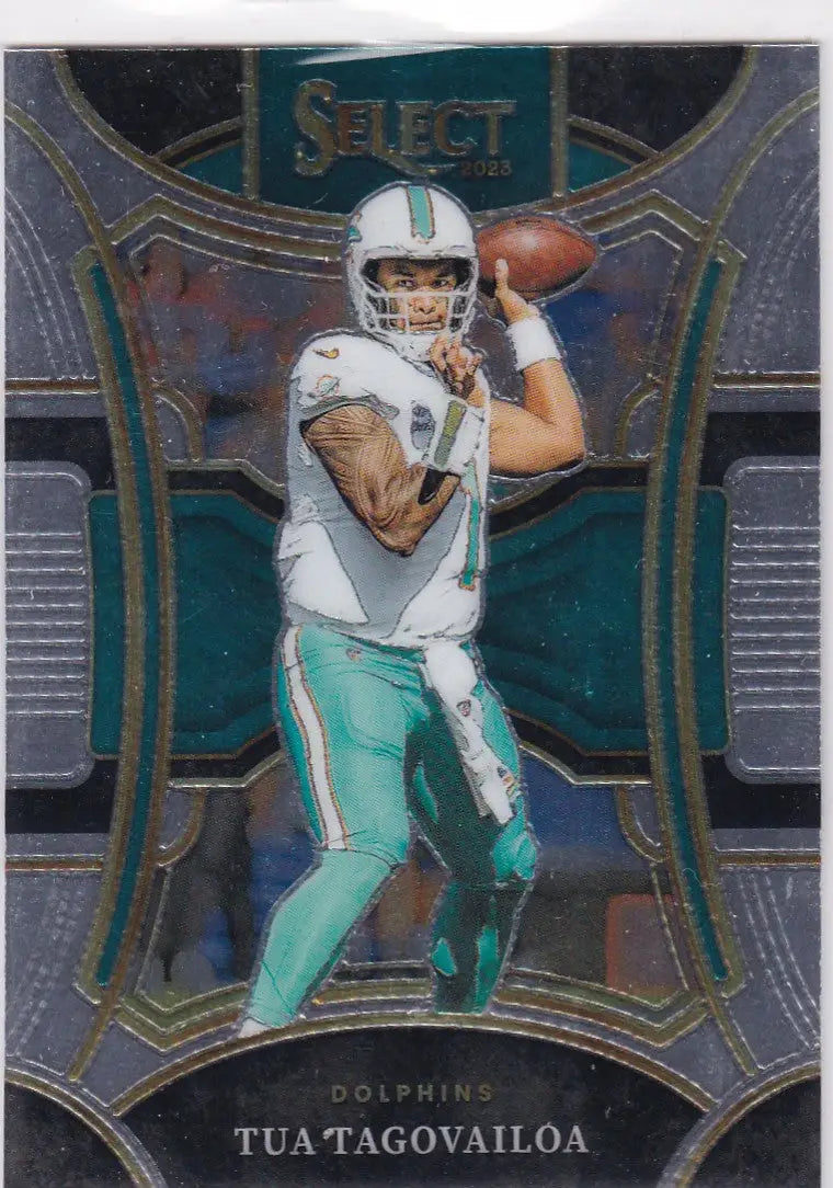 Tua Tagovailoa Suite Level Miami Dolphins football card from 2023 Panini Select