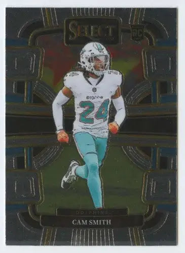 Panini Select Cam Smith football card with original gloss from 2023 Dolphins Concourse