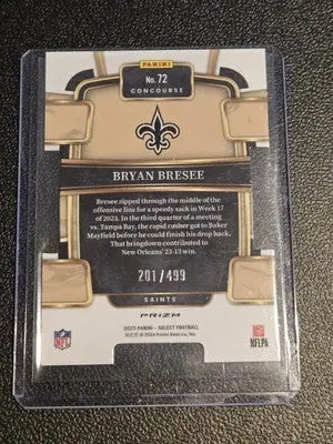 2023 Panini Select #72 Bryan Bresee Orange Prizms Die Cuts #/499 - Football Card Single