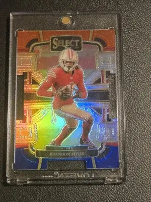 2023 Panini Select #89 Brandon Aiyuk Red and Blue Prizms Die Cuts - Football Card Single