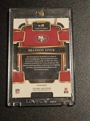 2023 Panini Select #89 Brandon Aiyuk Red and Blue Prizms Die Cuts - Football Card Single