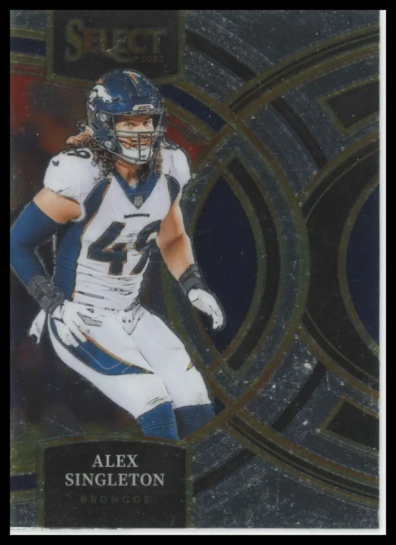 2023 Panini Select Alex Singleton 144 Denver Broncos - Football Card Single