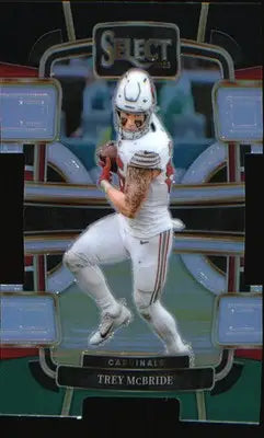2023 Panini Select Black and Green Prizms Die Cuts #1 Trey McBride - Football Card Single