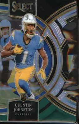 2023 Panini Select Black and Green Prizms Die Cuts 196 Quentin Johnston Premier