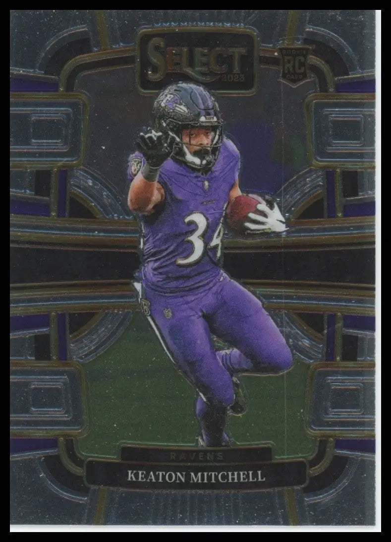 2023 Panini Select - Concourse Keaton Mitchell #10 (RC) - Football Card Single