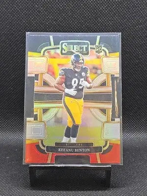 2023 Panini Select - Concourse Keeanu Benton #84 Black & Red Prizm Die-Cut (RC)