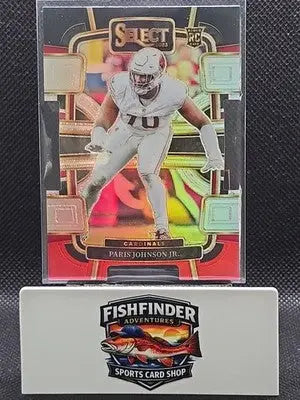 2023 Panini Select - Concourse Paris Johnson Jr. #3 Black & Red Prizm Die-Cut... - Football Card Single