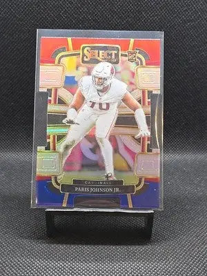 2023 Panini Select - Concourse Paris Johnson Jr. #3 Red & Blue Prizm Die-Cut...