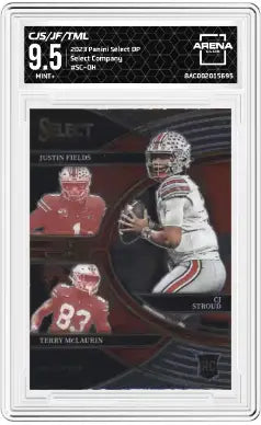 2023 Panini Select DP CJ Stroud Justin Fields Terry McLaurin #SC-OH RC AC 9.5 - Football Card Single