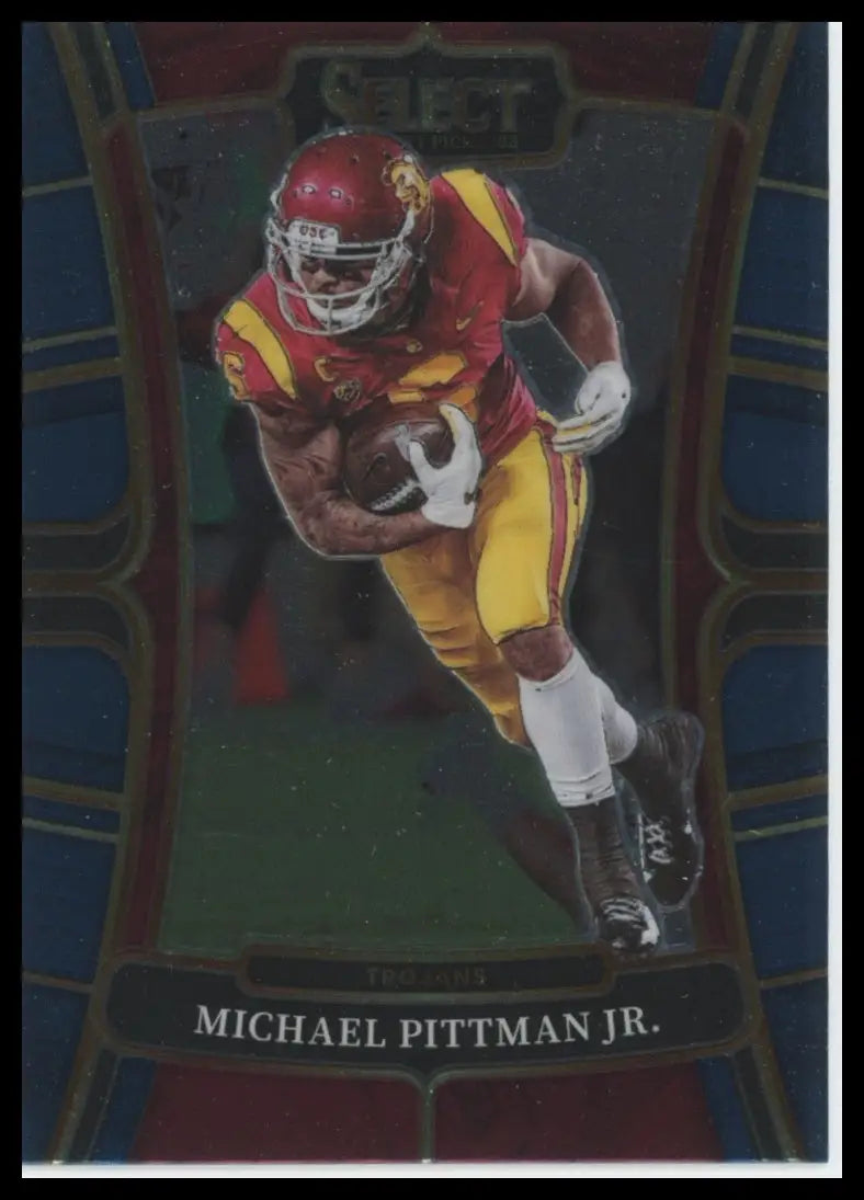 2023 Panini Select Draft Picks - Blue Retail Michael Pittman Jr. 56 USC Trojans - Football Card Single