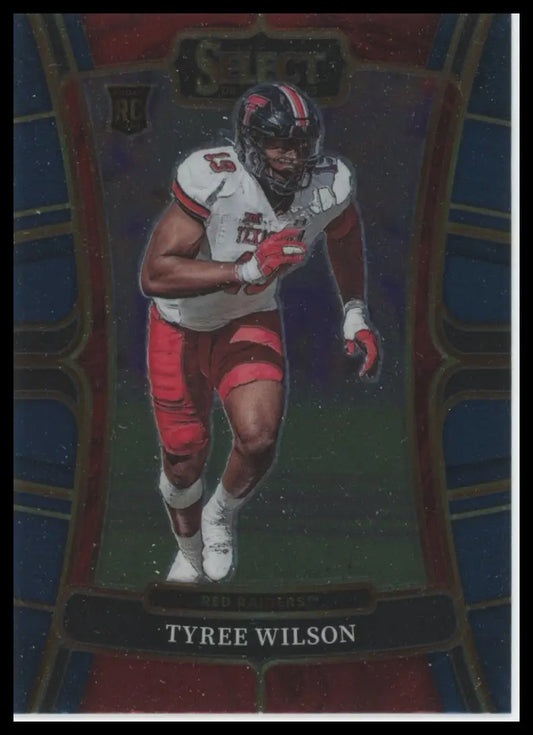 2023 Panini Select Draft Picks - Blue Retail Tyree Wilson 14 Texas Tech - Football Card Single
