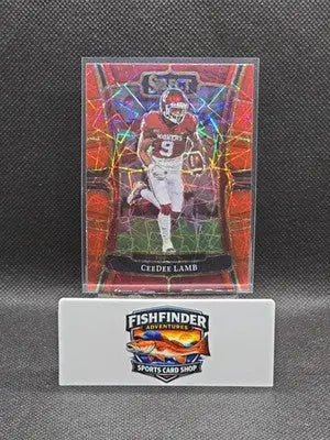 2023 Panini Select Draft Picks - Concourse CeeDee Lamb #60 Red Lazer Prizm - Football Card Single