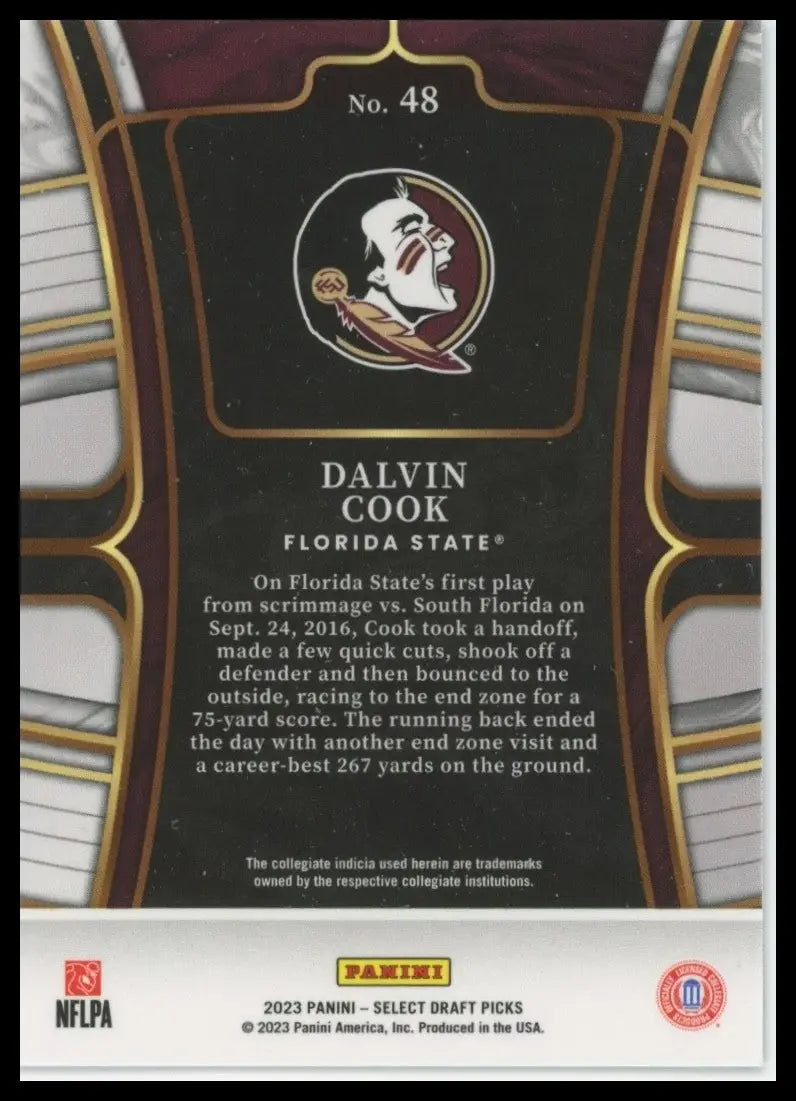 2023 Panini Select Draft Picks - Concourse Dalvin Cook #48 Blue - Football Card Single
