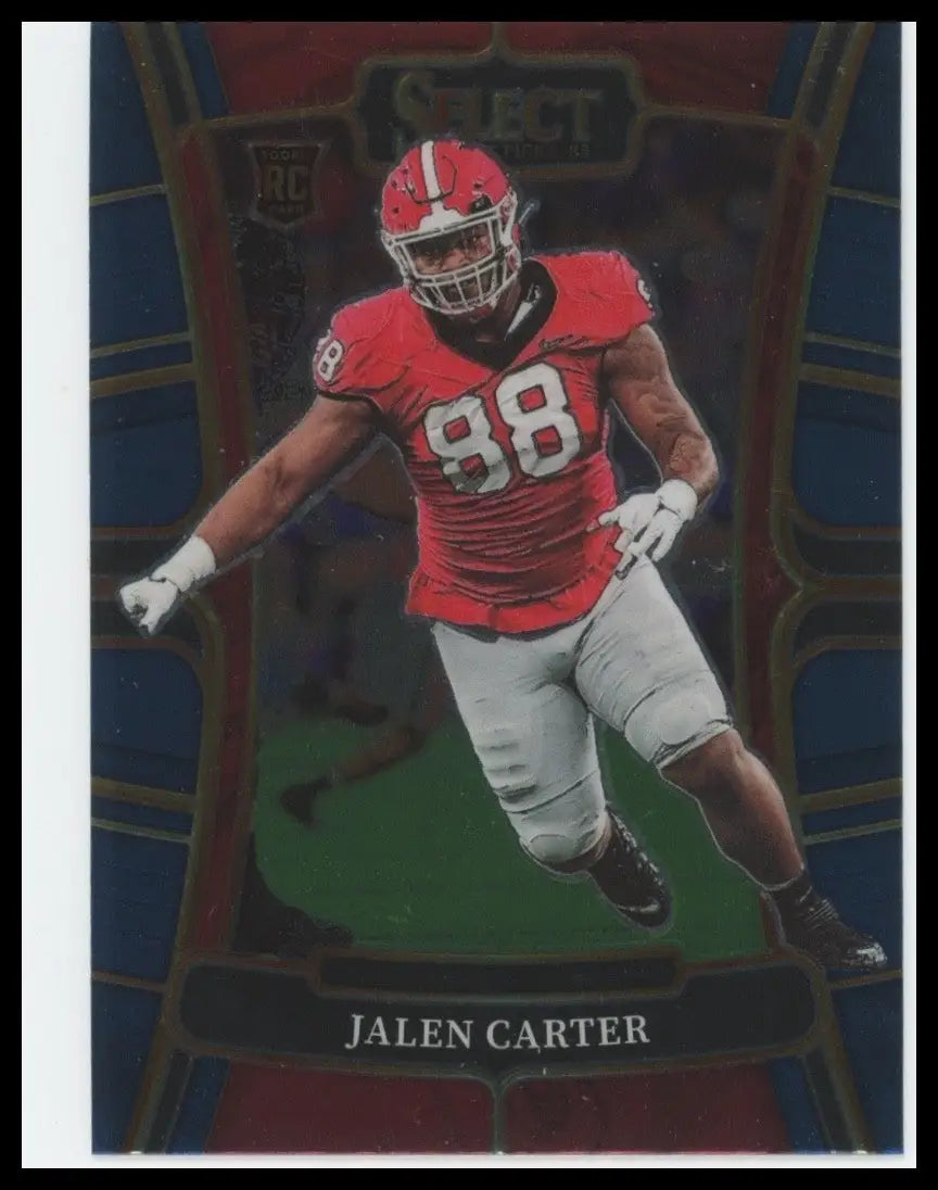 2023 Panini Select Draft Picks - Concourse Jalen Carter #12 Blue (RC) - Football Card Single