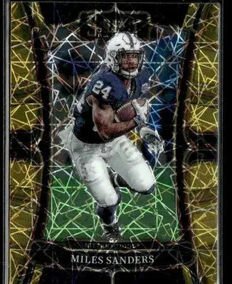 2023 Panini Select Draft Picks Miles Sanders #40 Gold Lazer Prizm Nittany Lions - Football Card Single