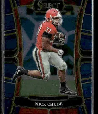2023 Panini Select Draft Picks Nick Chubb #45 Blue Retail Georgia Bulldogs - Football Card Single