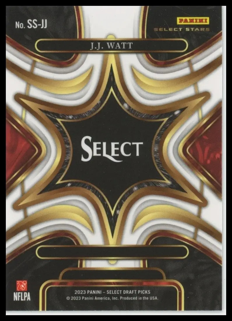 2023 Panini Select Draft Picks - Select Stars J.J. Watt #SS-JJ - Football Card Single