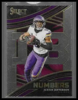 2023 Panini Select - Numbers #NMB-JJE Justin Jefferson