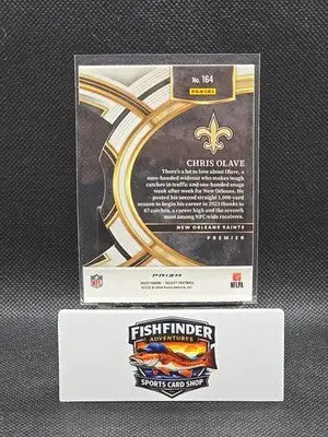 2023 Panini Select - Premier Level Chris Olave #164 Black & Green Prizm Die-Cut - Football Card Single