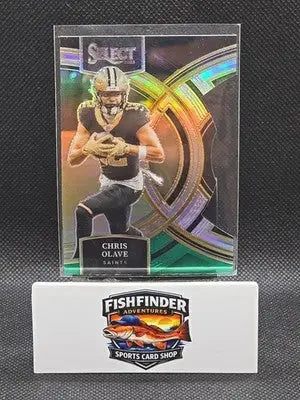 2023 Panini Select - Premier Level Chris Olave #164 Black & Green Prizm Die-Cut - Football Card Single