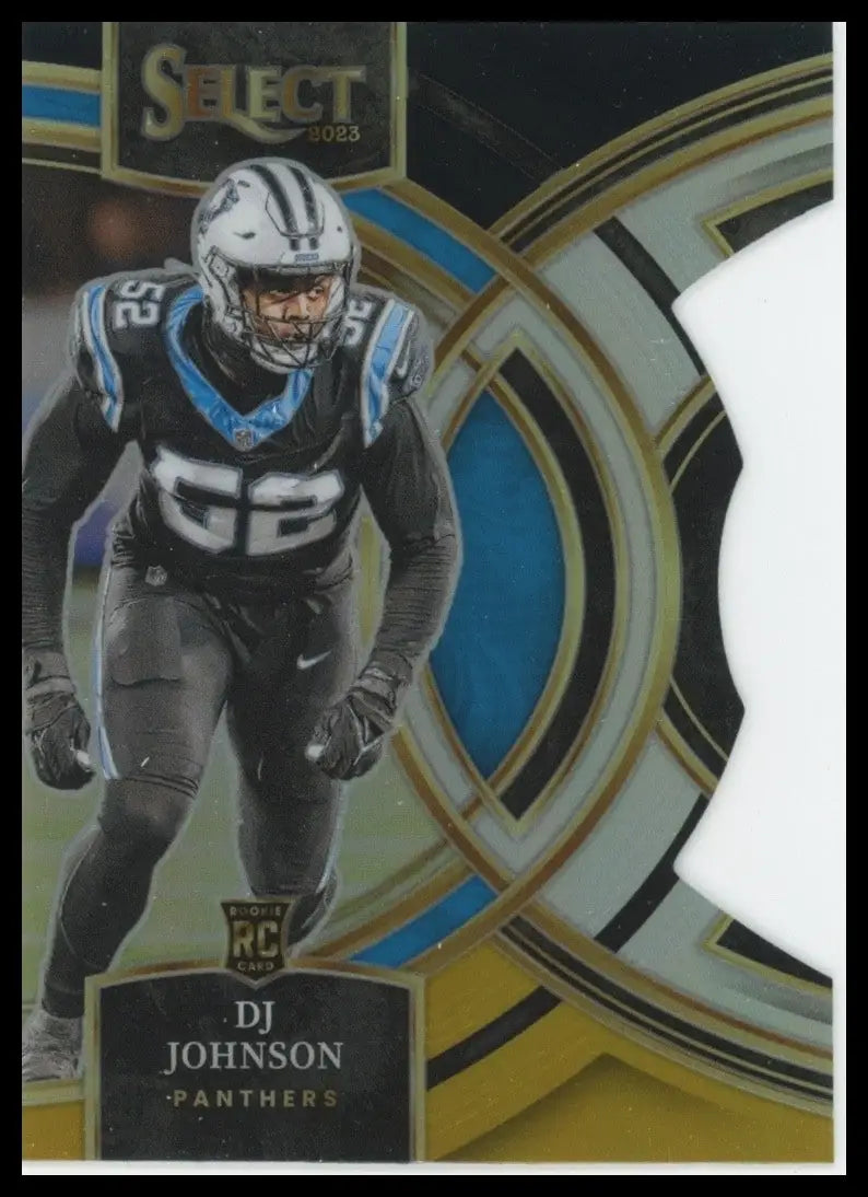 2023 Panini Select - Premier Level D.J. Johnson #143 Black & Gold Prizm Die-Cut - Other