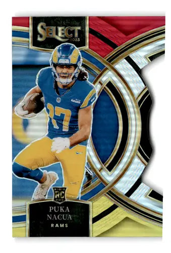 2023 Panini Select Red and Yellow Prizm Die-Cut #199 Puka Nacua NM-MT R ID:76022 - Football Card Single
