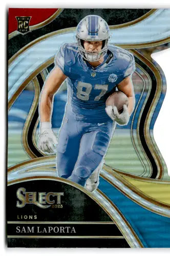 2023 Panini Select Red and Yellow Prizm Die-Cut #221 Sam LaPorta NM-MT ID:76021 - Football Card Single