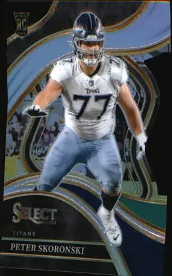 2023 Panini Select Silver Prizms Die Cuts #225 Peter Skoronski Rookie RC - Football Card Single