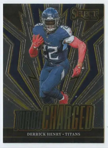 Derrick Henry Turbo Charged football card from Panini Select Turbocharged series with original gloss