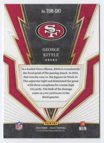 2023 Panini Select Turbocharged #25 George Kittle NM-MT 49ers ID:75418 - Football Card Single