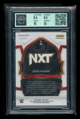 2023 Panini Select WWE Hank Walker #93 Neon Green RC 52/75 Arena Club 10