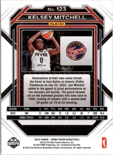 2023 Panini WNBA Prizm #123 Kelsey Mitchell NM Near Mint ID:83444 - Basketball Card Single