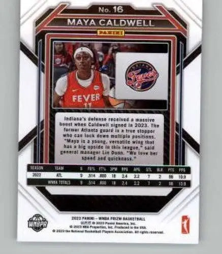 2023 Panini WNBA Prizm #16 Maya Caldwell NM-MT ID:70725 - Basketball Card Single