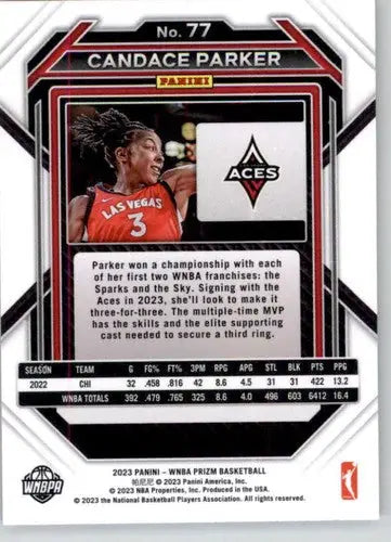 2023 Panini WNBA Prizm #77 Candace Parker NM-MT ID:70729 - Basketball Card Single