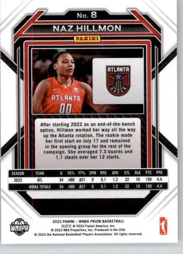 2023 Panini WNBA Prizm #8 Naz Hillmon NM-MT ID:70724 - Basketball Card Single