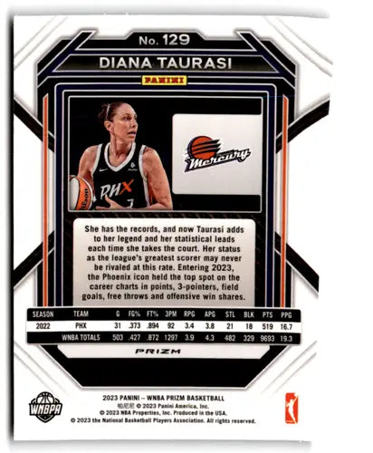 2023 Panini WNBA Prizm Prizms Ice #129 Diana Taurasi NM-MT ID:70723 - Basketball Card Single