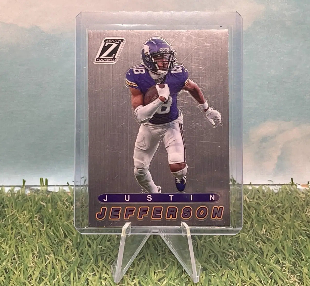 2023 Panini Zenith - #15 Justin Jefferson ’1994 Pacific’ - Minnesota Vikings - Football Card Single