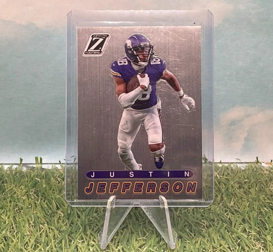 2023 Panini Zenith - #15 Justin Jefferson ’1994 Pacific’ - Minnesota Vikings - Football Card Single
