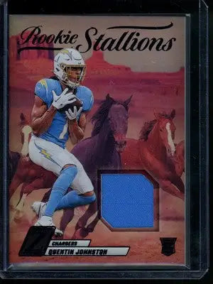 2023 Panini Zenith Rookie Stallions Quentin Johnston #RS-QJN RC Patch Football - Football Card Single