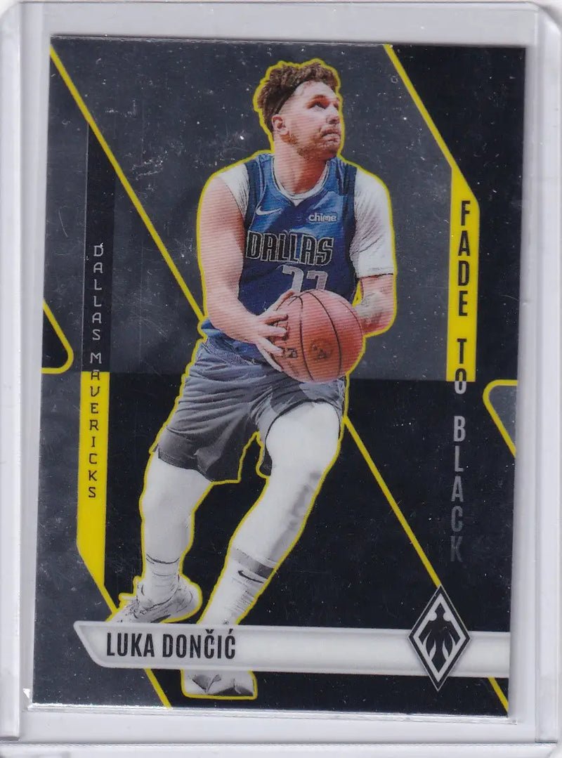 2023 PHOENIX #18 LUKA DONCIC FADED BLACK- DALLAS MAVERICKS - Basketball Card Single