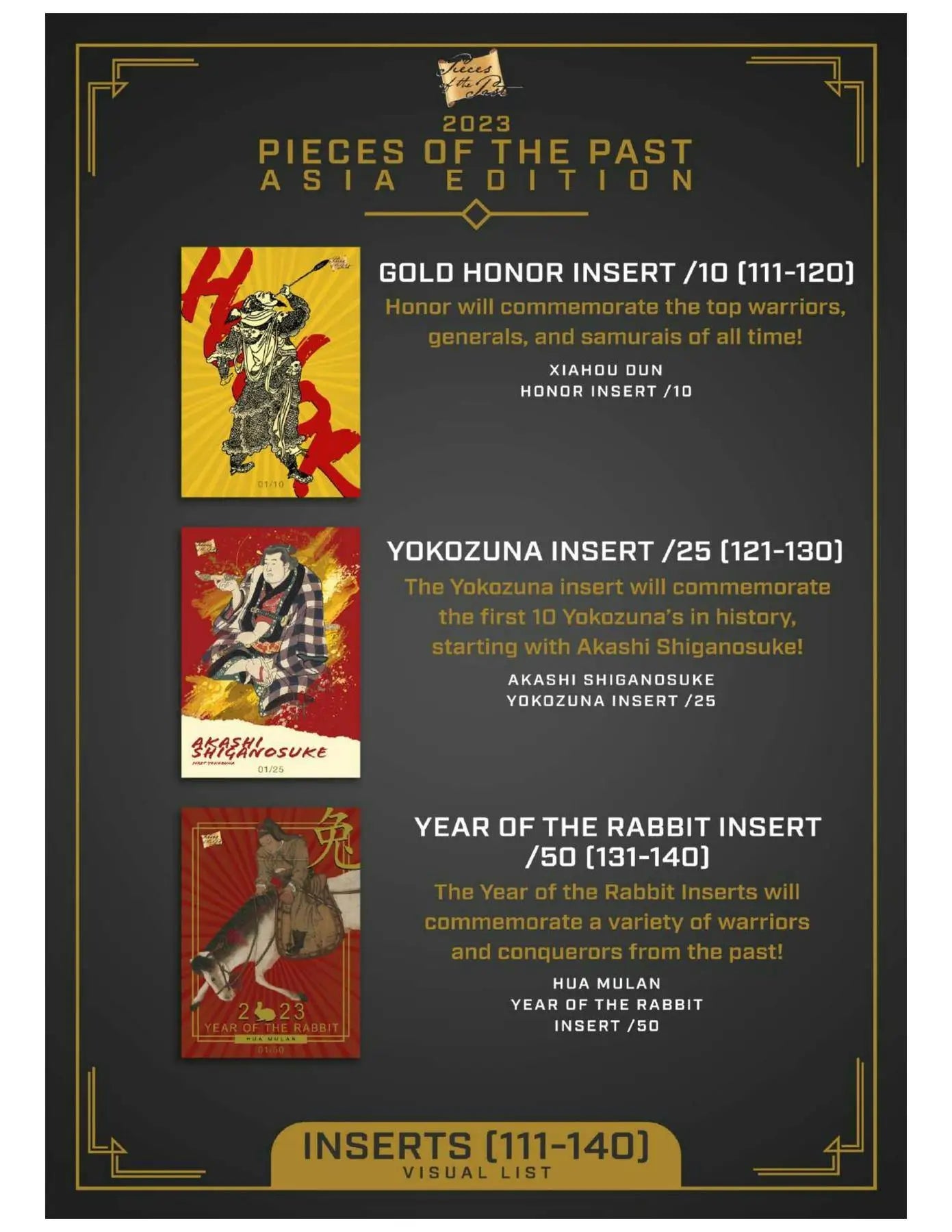 2023 Pieces of the Past Asia Edition Hobby Box | Columbia Sports Cards - Sport Card Hobby Boxes