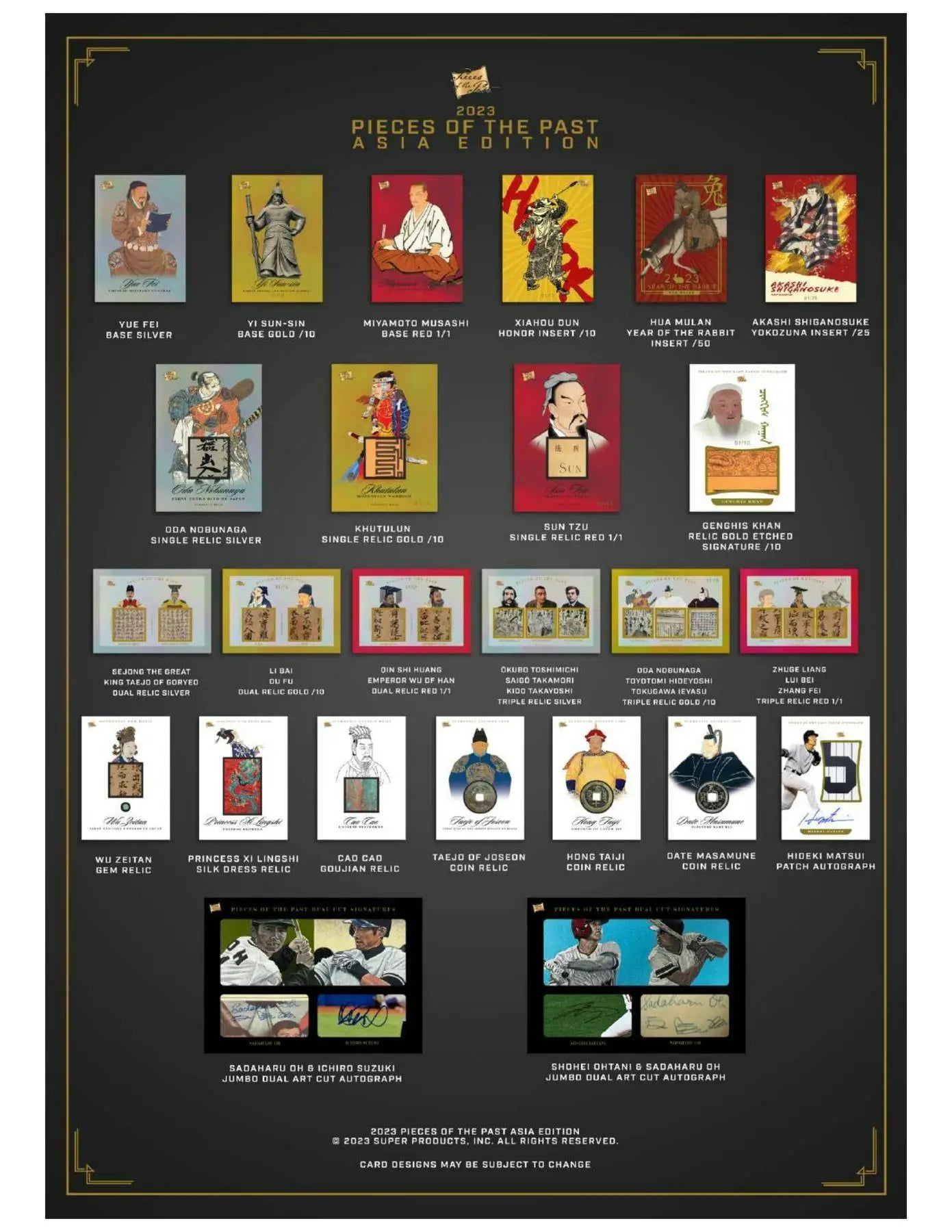 2023 Pieces of the Past Asia Edition Hobby Box | Columbia Sports Cards - Sport Card Hobby Boxes
