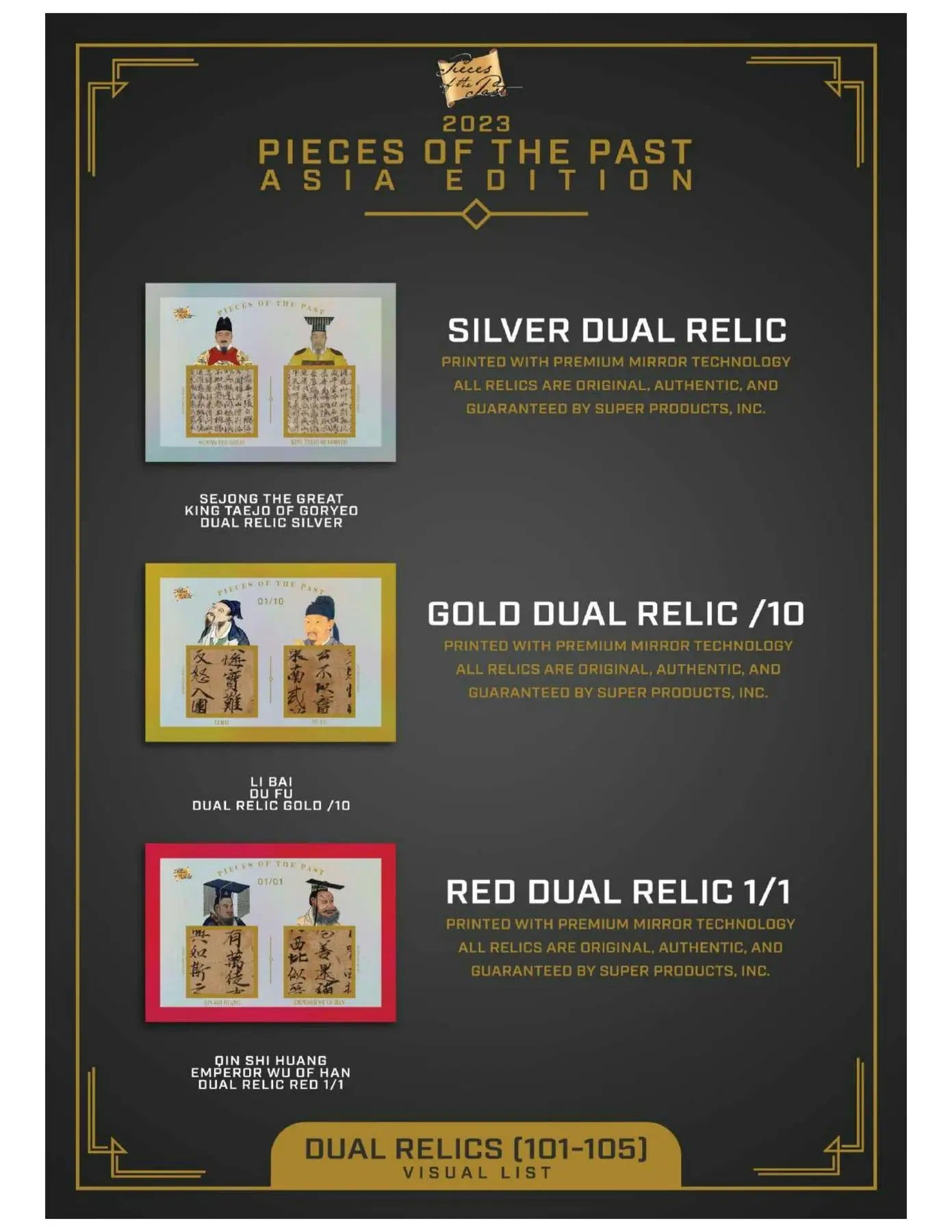 2023 Pieces of the Past Asia Edition Hobby Box | Columbia Sports Cards - Sport Card Hobby Boxes