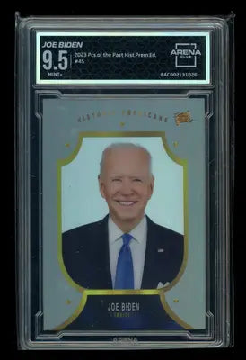Graded Joe Biden collector’s card from 2023 Pieces of the Past Historical Premium Edition
