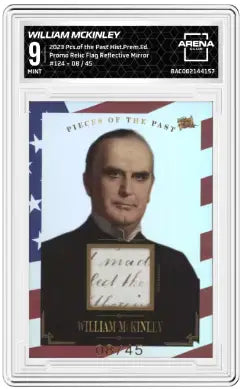 2023 Pieces of the Past William McKinley Flag Mirror Promo Relic 08/45 #1242 - Non-Sports Card Single