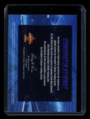 2023 President Choice Matt Kenseth Aric Almirola Trevor Bayne 1/1 Triple - Racing Card Single