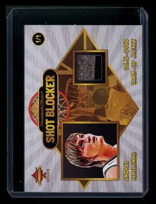 2023 President’s Choice Game-Used Shot Blocker Andrei Kirilenko 1/1 Patch - Sports Memorabilia