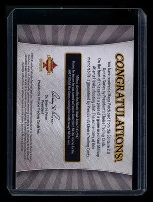 2023 President’s Choice Solitaire 2.0 Mega Patch Paul Millsap 1/1 Patch - Sports Memorabilia